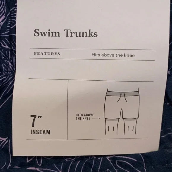 Goodfellow & Co Men's 7" Parrot Scenic Swim Trunks Medium - Picture 4 of 9